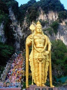 The entrance to the Batu Caves