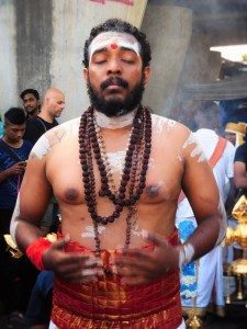 A devotee in trance